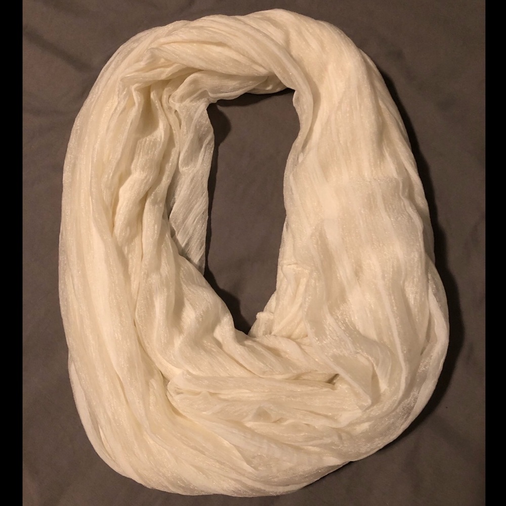 White Infinity Scarf
